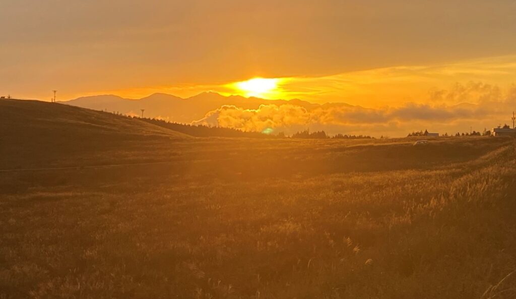 霧ヶ峰　夕暮れ