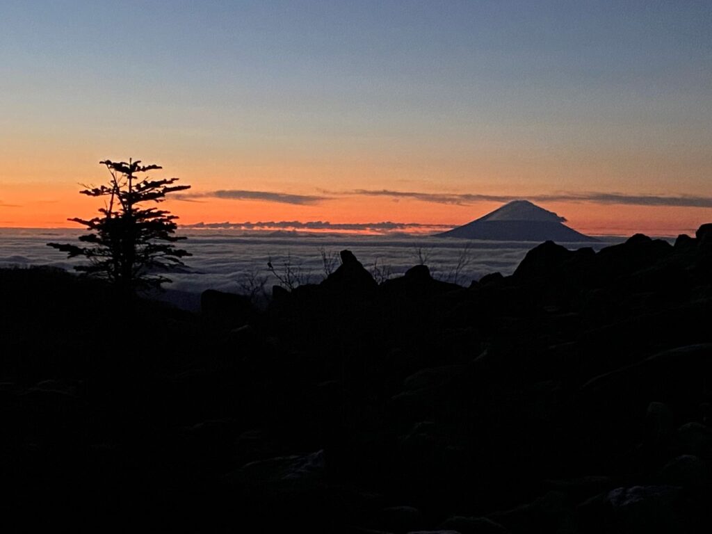 編笠山　別荘地　登山　青年小屋