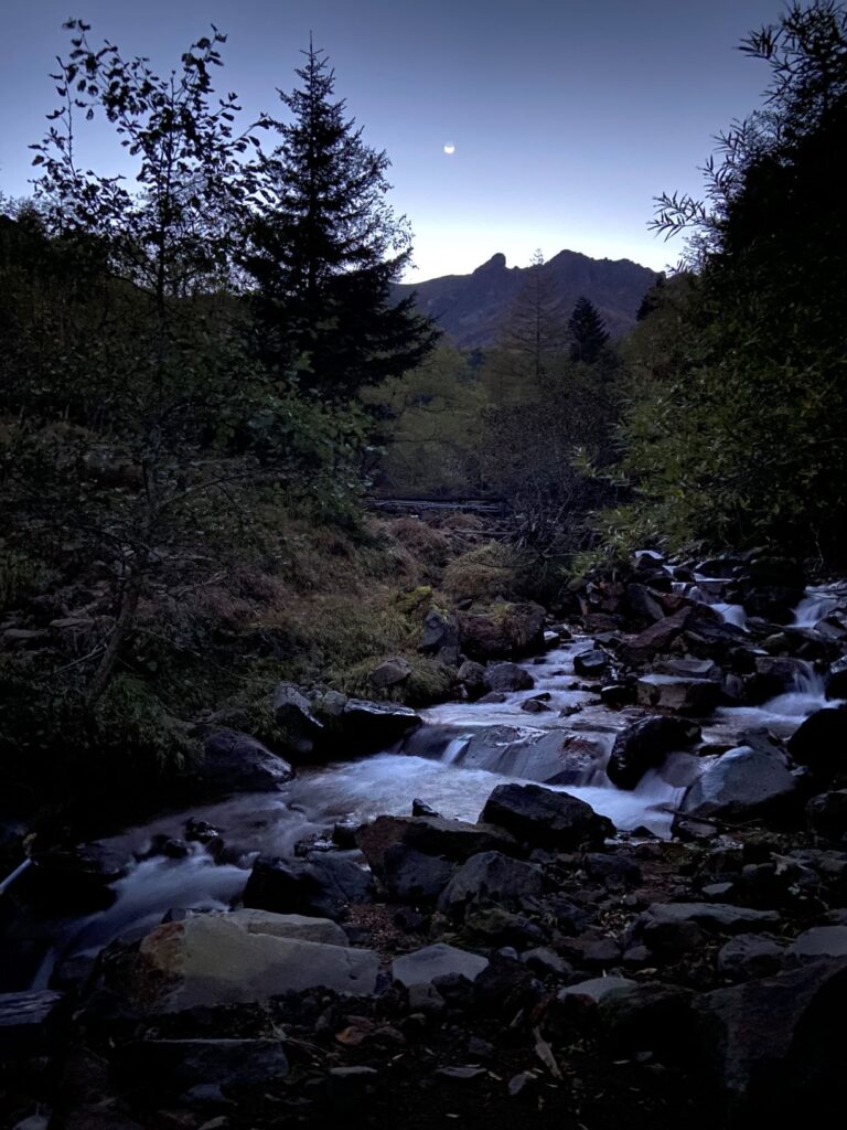 阿弥陀岳　中岳　赤岳　行者小屋　八ヶ岳　北沢