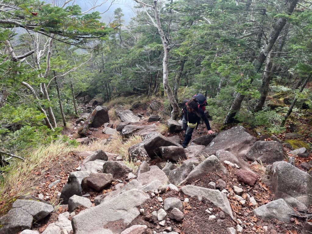 編笠山　別荘地　登山