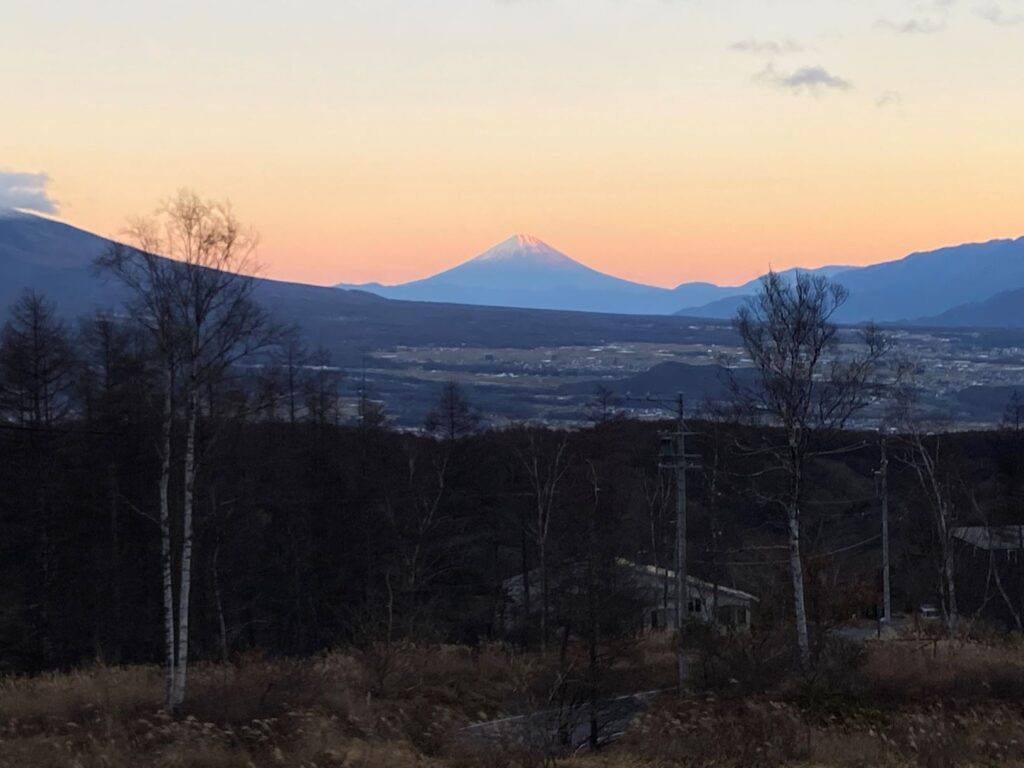 富士山の見える別荘地