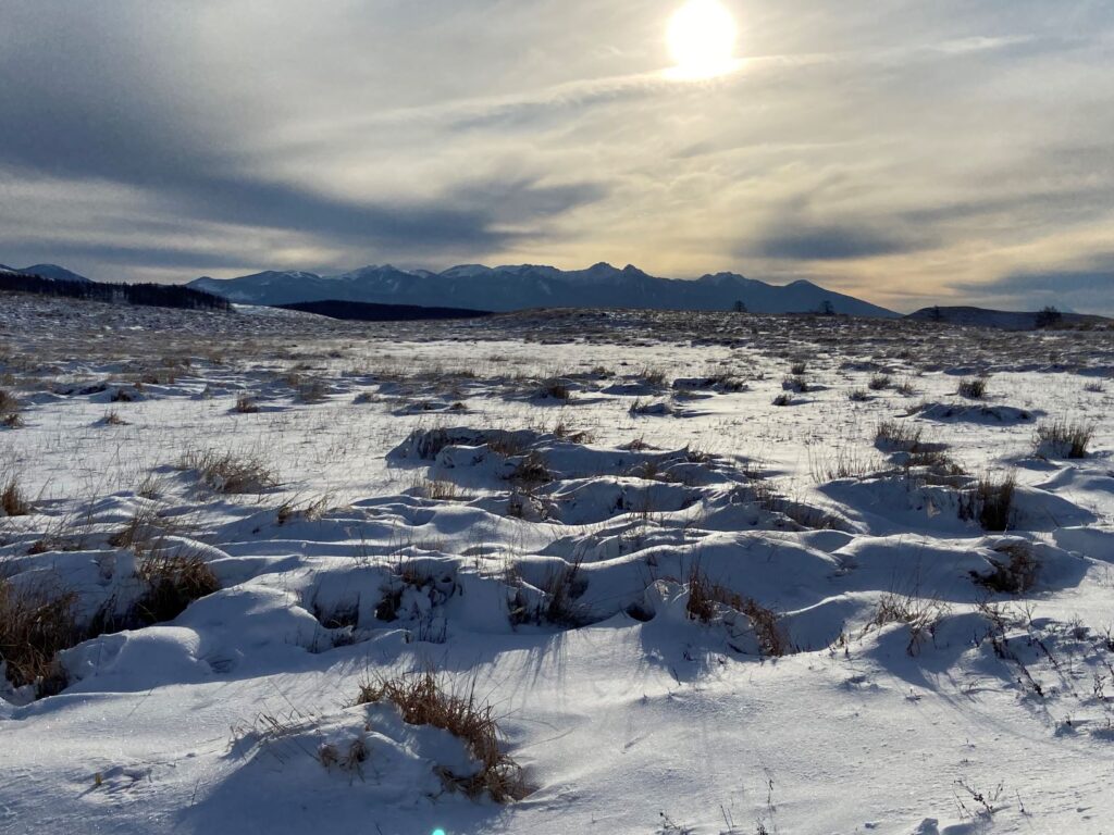 霧ヶ峰　八ヶ岳
別荘地　雪