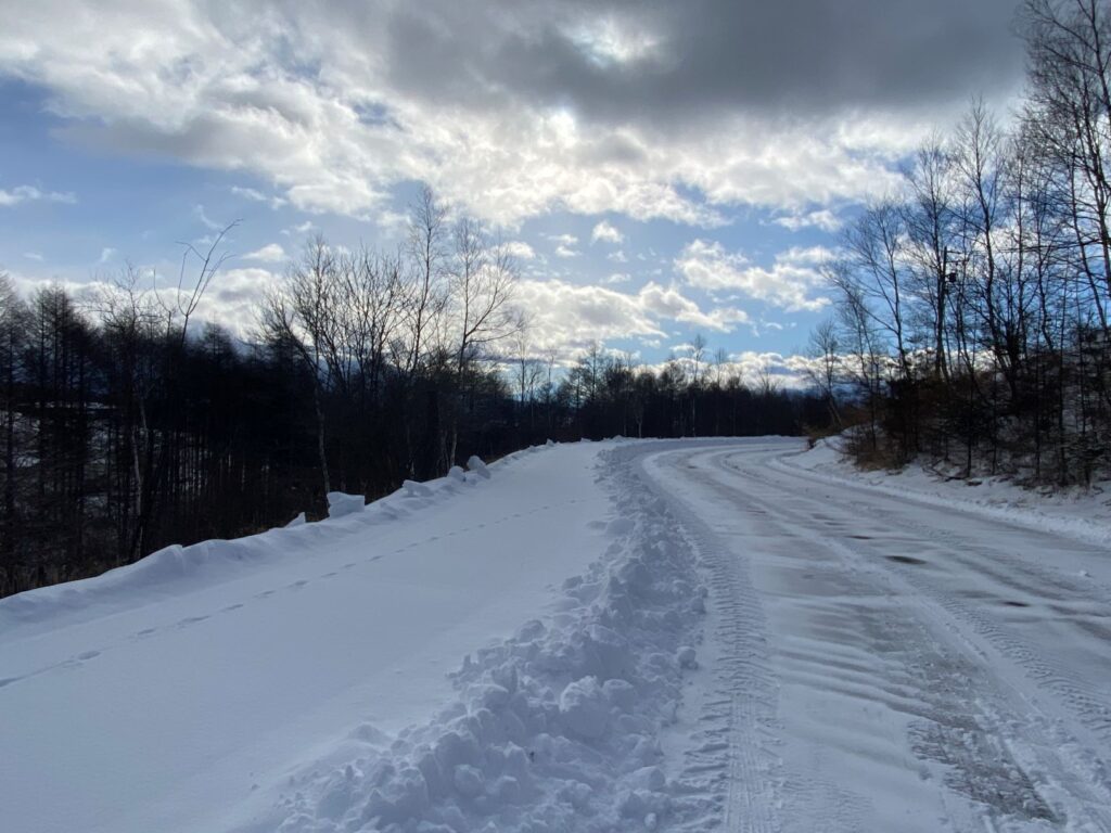 別荘地　除雪