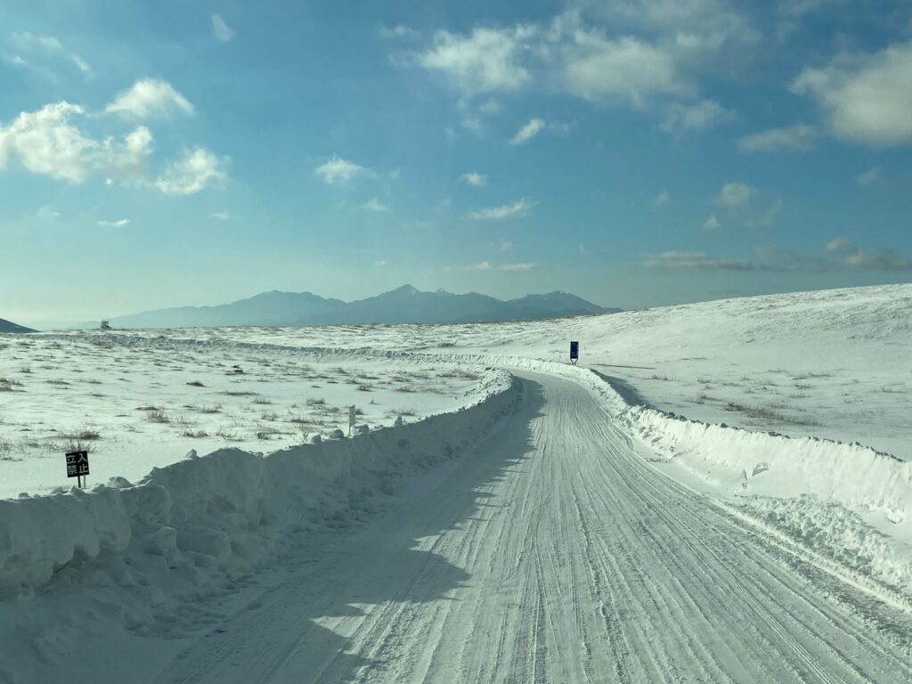 霧ヶ峰　冬　霧ヶ峰別荘