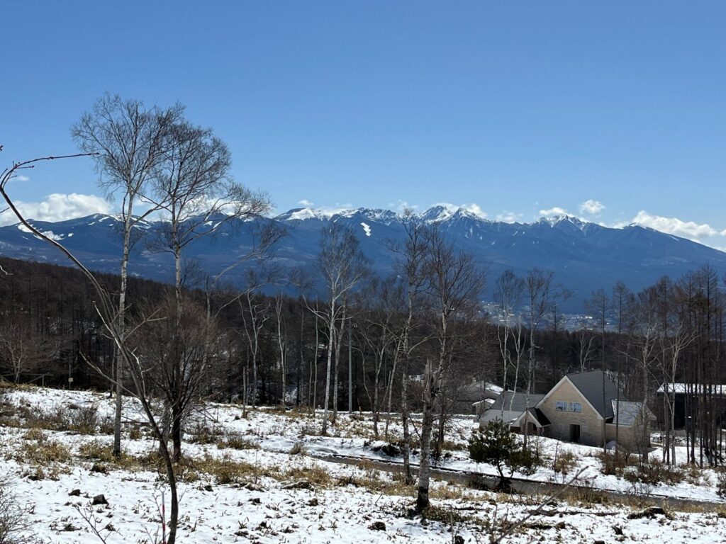 景色のよい別荘地