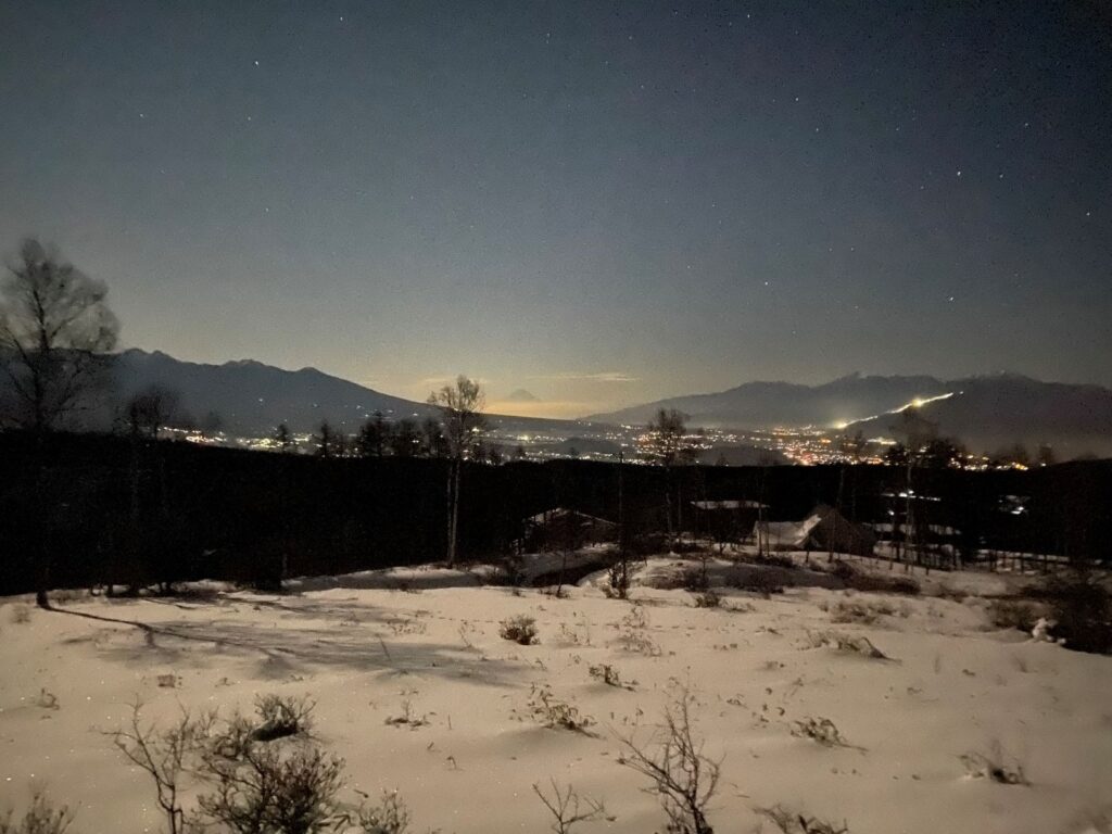 別荘からの夜空
別荘からの星空
別荘から夜景