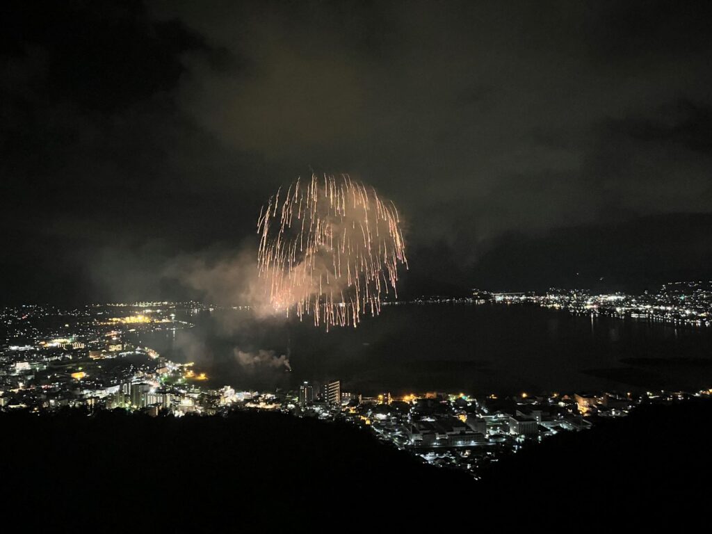 諏訪湖の花火