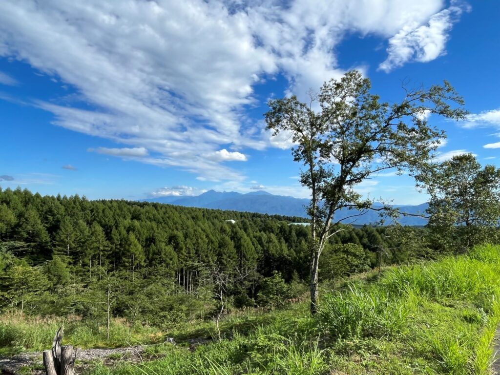 八ヶ岳が見える別荘