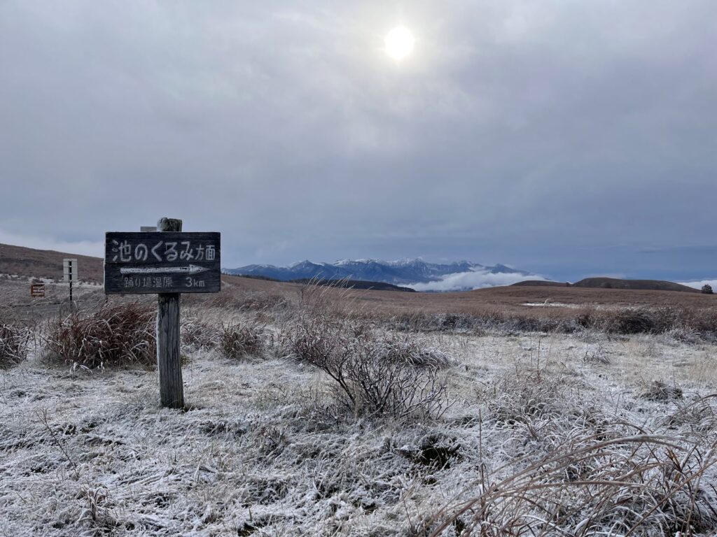 初雪　霧ヶ峰