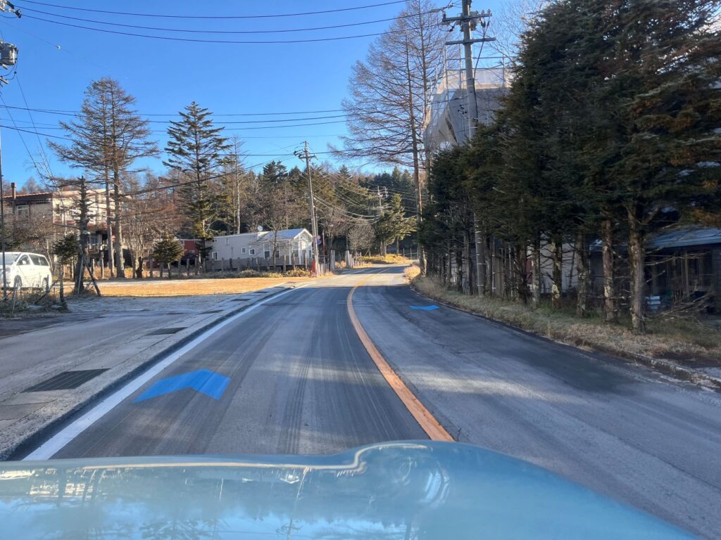 初冬の霧ヶ峰　強清水付近