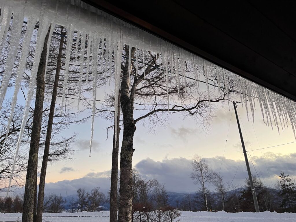 別荘地の雪景色