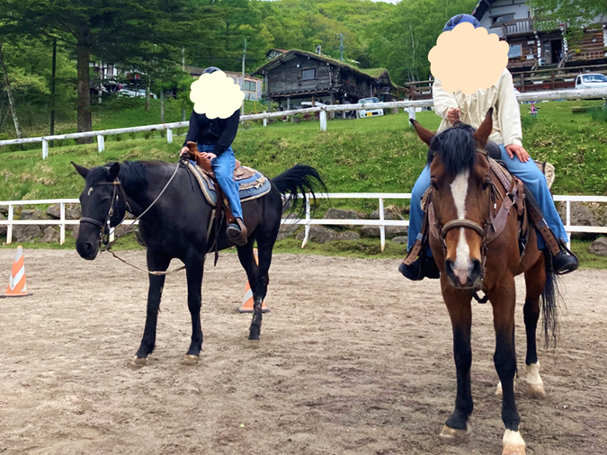 霧ヶ峰　白樺湖　別荘地　ビバルデの丘　ホープロッヂ乗馬牧場　ビーナスライン　乗馬