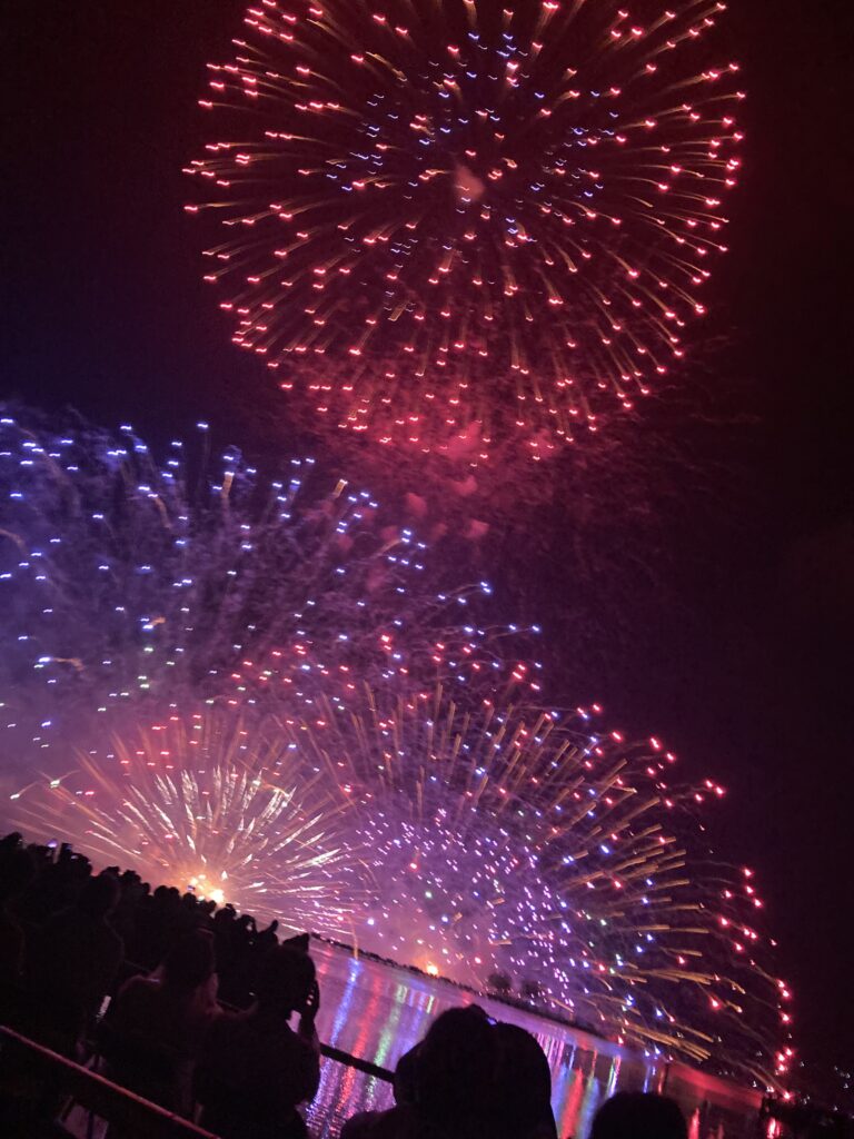 諏訪湖　長野県　諏訪市　花火大会　諏訪湖祭湖上花火大会　水上スターマイン　ビバルデの丘　別荘地