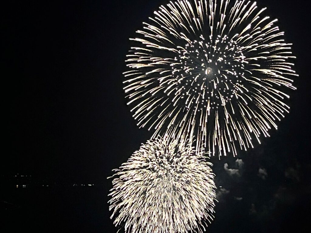 諏訪湖花火　霧ヶ峰　別荘地