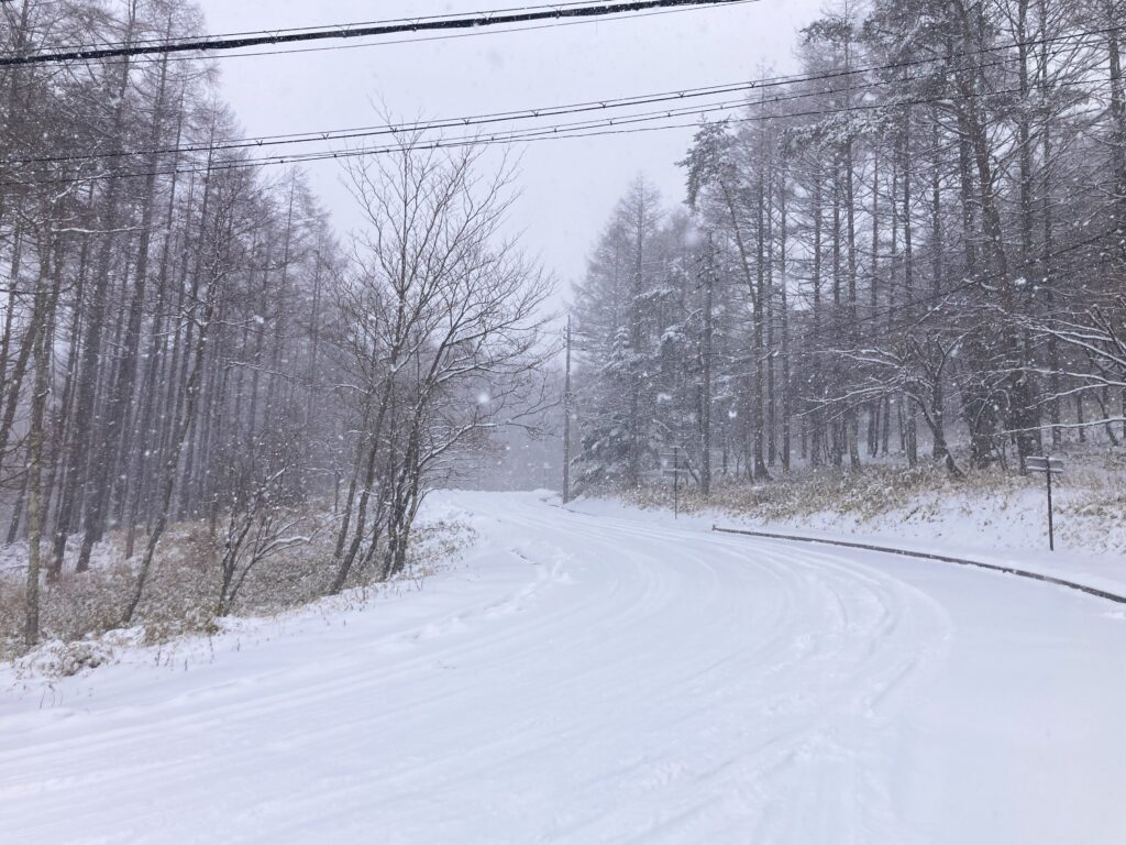 信州諏訪霧ヶ峰高原別荘地　ビバルデの丘　長野県諏訪市　高原　山　別荘　四賀　雪　積雪量　積雪情報　道路