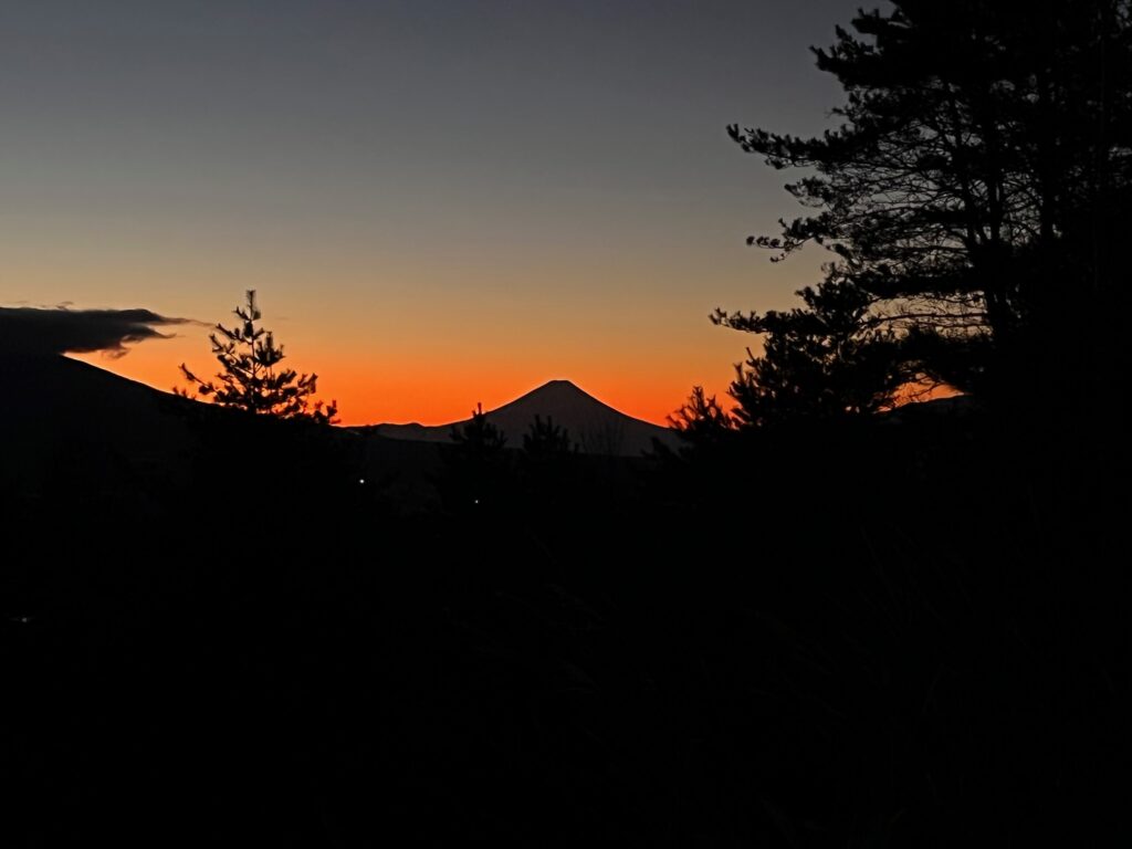 富士山朝焼け