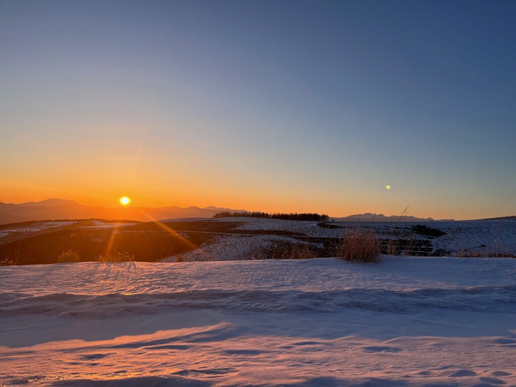 夕焼け 霧ヶ峰